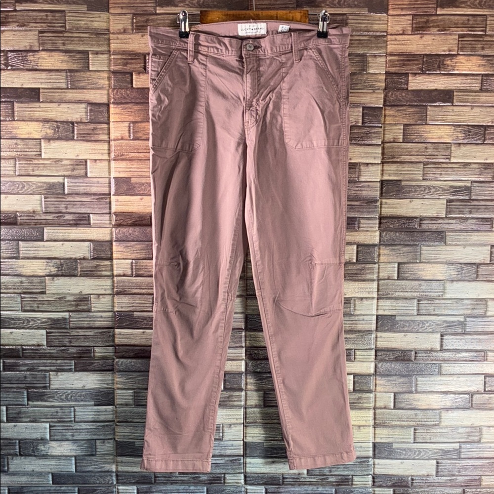 Women’s EUC Lucky Brand Rose Cargo Pants Relaxed Fit Size 10